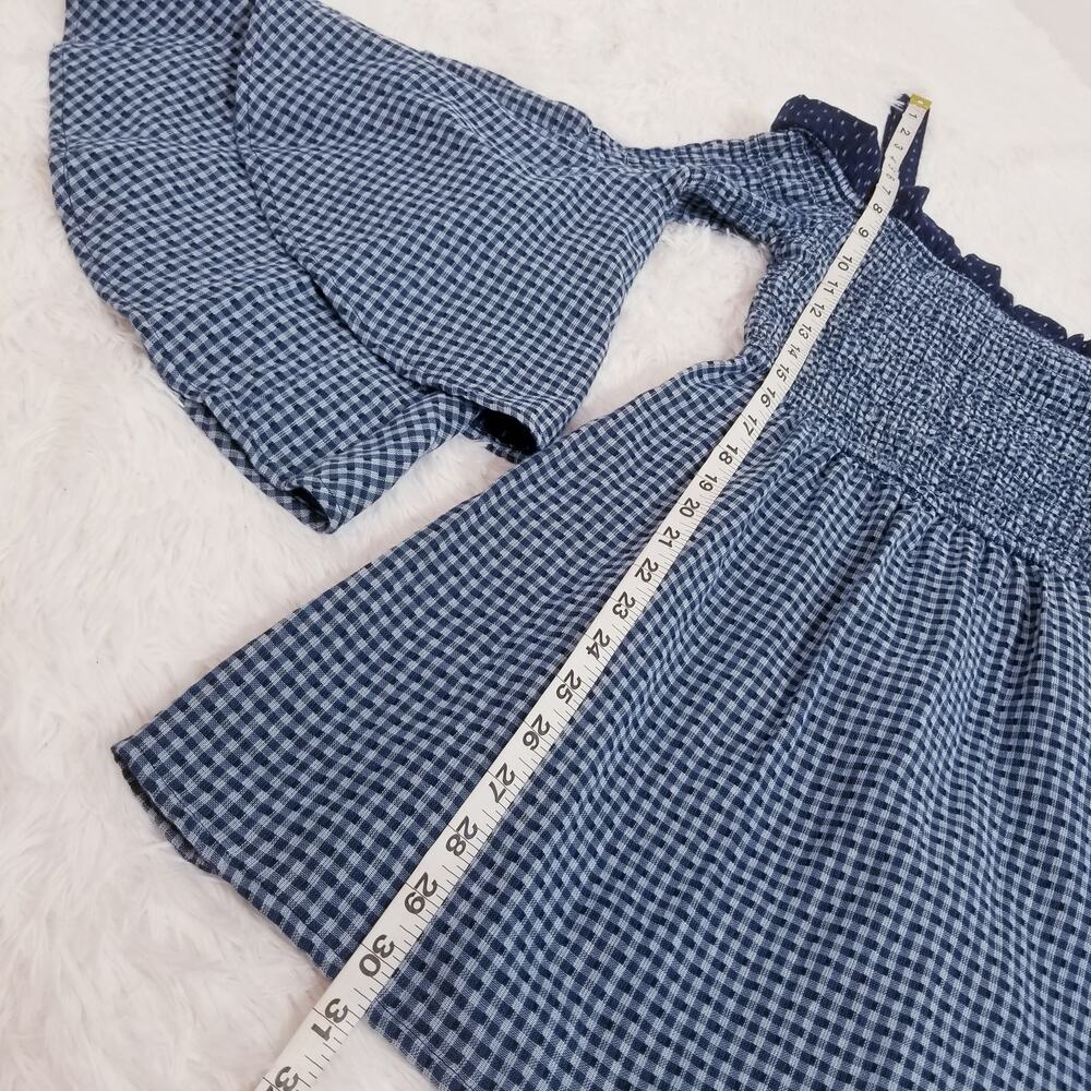 Tularosa Smocked Tiered Wide Sleeves Off Shoulder Mini Dress - Picture 8 of 12